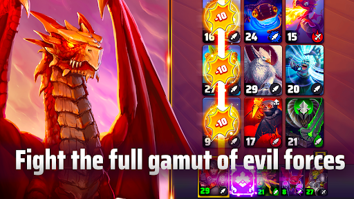 An enthralling card game strategy battle scene, evoking excitement and strategic prowess.