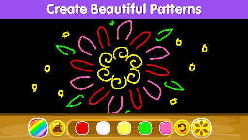 A joyful child immersed in a coloring game, radiating creativity and concentration.