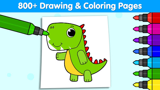 A joyful child immersed in a coloring game, radiating creativity and concentration.