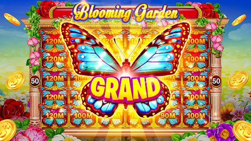 A vibrant and thrilling visual of a mobile screen with colorful slot machines, coins, and jackpots, capturing the essence of excitement and fortune.