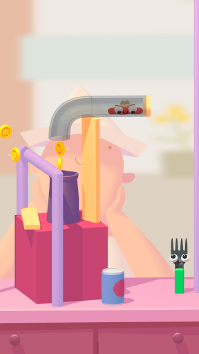 A vibrant and colorful depiction of a playful sausage navigating a maze with a fork, symbolizing the fun and challenge of the Fork N Sausage game.