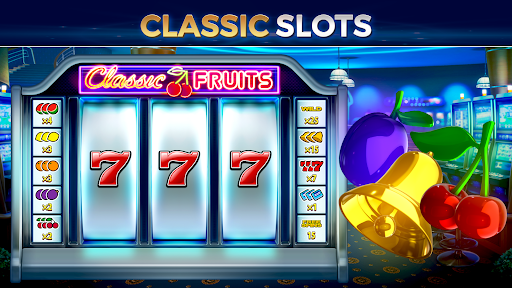 An exciting and vibrant casino atmosphere with slot machines, capturing the thrill and anticipation of hitting the jackpot.