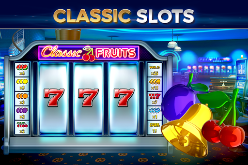 An exciting and vibrant casino atmosphere with slot machines, capturing the thrill and anticipation of hitting the jackpot.