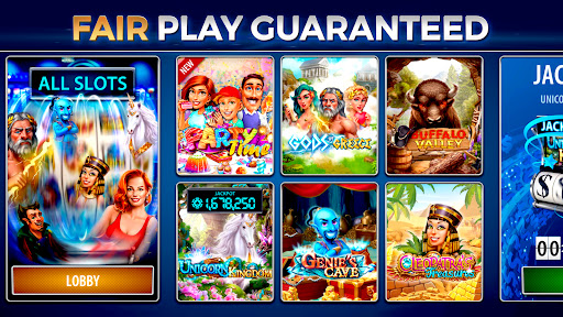 An exciting and vibrant casino atmosphere with slot machines, capturing the thrill and anticipation of hitting the jackpot.