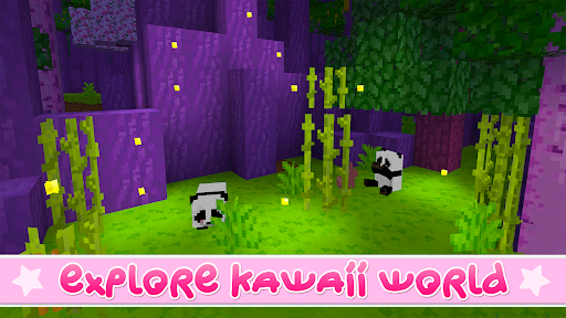 A colorful and pixelated world full of creativity and adventure, representing the joy and limitless possibilities of Kawaii Craft World.