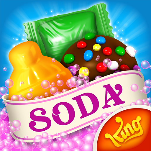 A vibrant and colorful world of candies and soda, evoking a sense of fun and excitement.