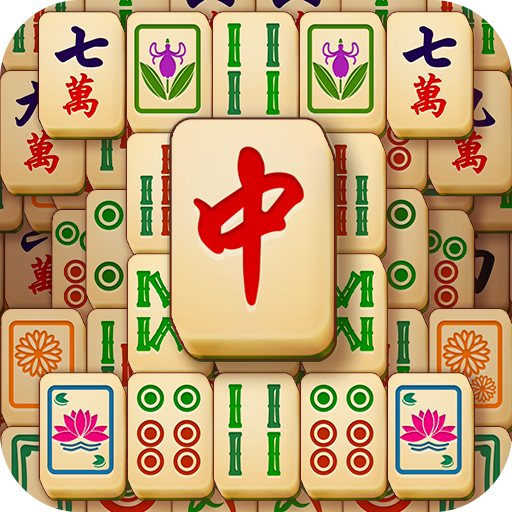 A captivating scene of a traditional Mahjong set, evoking nostalgia and strategic thinking through its intricate tile designs and vibrant colors.