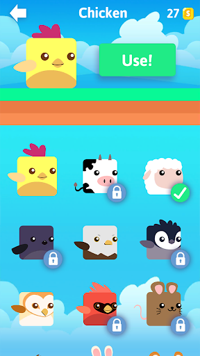 A vibrant, playful bird navigating through colorful obstacles, symbolizing fun and challenge in a mobile game.