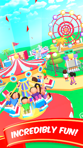 A whimsical world of roller coasters and fun, capturing the essence of amusement park excitement.