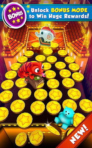 A nostalgic and engaging coin pusher game experience on mobile, evoking childhood arcade memories.