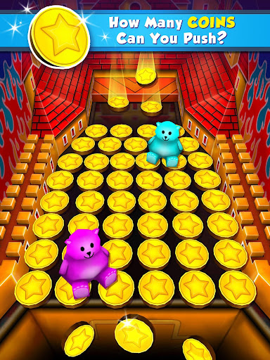 A nostalgic and engaging coin pusher game experience on mobile, evoking childhood arcade memories.