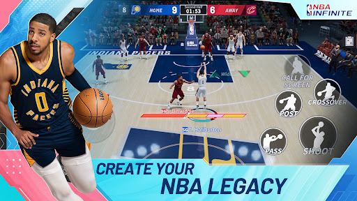 The excitement and energy of a live basketball game captured in a mobile gaming experience, offering thrilling action and immersive graphics.