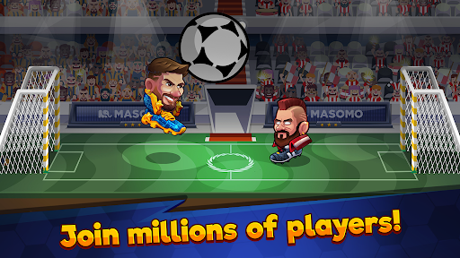 An exciting football match in Head Ball 2 where players are engaged in a thrilling multiplayer gaming experience, showcasing action-packed gameplay and vibrant community interactions.