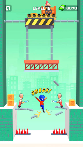 An exhilarating action-packed battle scene depicting a web-slinging superhero in the midst of an epic fight, capturing the thrill and excitement of the Web Heroes Fighting Game.