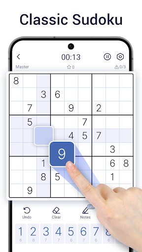 A person deeply immersed in solving a Sudoku puzzle, showcasing focus and engagement.