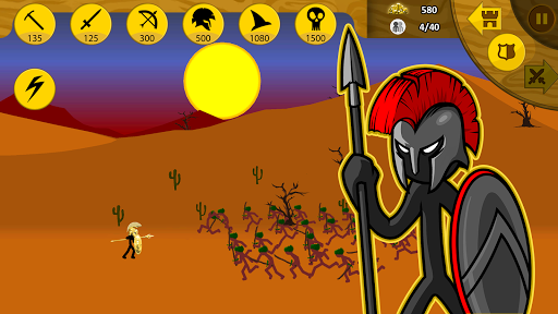 An intense battlefield scene in Stick War Legacy, showcasing stick figure armies clashing with strategic precision, evoking a sense of excitement and challenge.