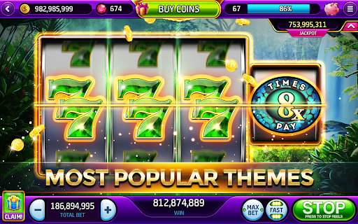 An exhilarating and vibrant experience of classic Las Vegas casino slots, capturing the thrill and anticipation of spinning the reels.