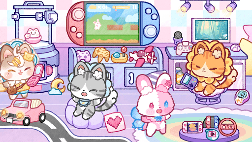 A playful and adventurous cat exploring a vibrant and interactive world, symbolizing the immersive experience of the Cat Life game.