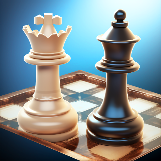 A strategic chessboard with pieces in motion, representing the intense mental battle and strategic depth of the game.