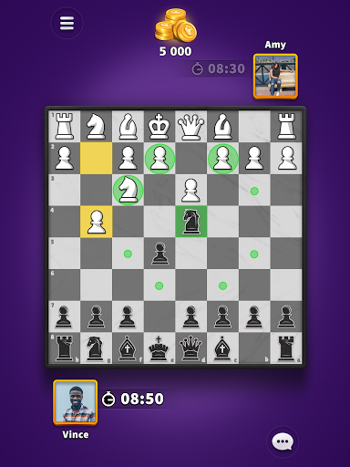 A strategic chessboard with pieces in motion, representing the intense mental battle and strategic depth of the game.