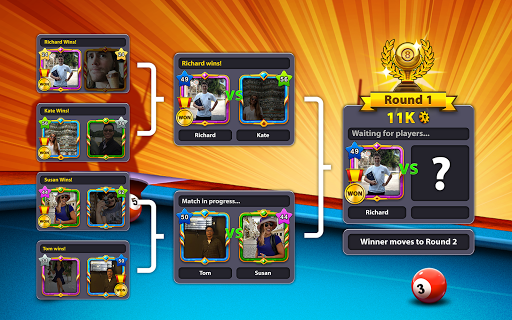 An exciting and competitive world of online billiards, where players strategize, compete, and connect globally in the 8 Ball Pool game.