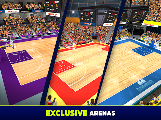 A vibrant and exciting depiction of a basketball game, capturing the thrill and energy of playing on a virtual court, reflecting the spirit of competition and fun.