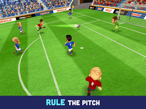 Exciting and thrilling soccer match on a mobile device, capturing the passion and energy of the game.