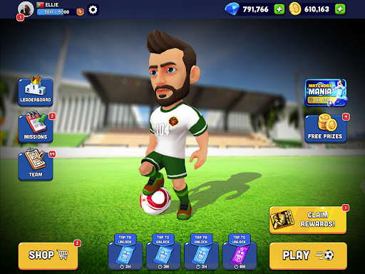 Exciting and thrilling soccer match on a mobile device, capturing the passion and energy of the game.