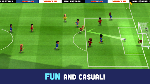 Exciting and thrilling soccer match on a mobile device, capturing the passion and energy of the game.