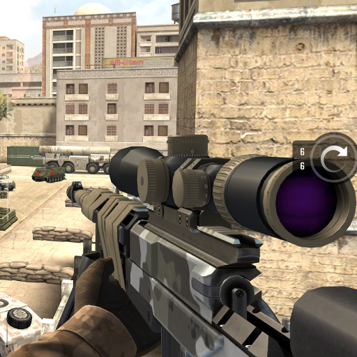 An intense scene from Sniper 3D, capturing the thrill and focus required in the game.