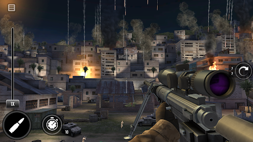 An intense scene from Sniper 3D, capturing the thrill and focus required in the game.