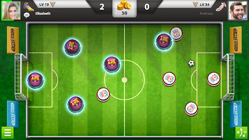 A thrilling soccer match unfolding on a vibrant digital field, capturing the excitement and strategy of Soccer Stars.