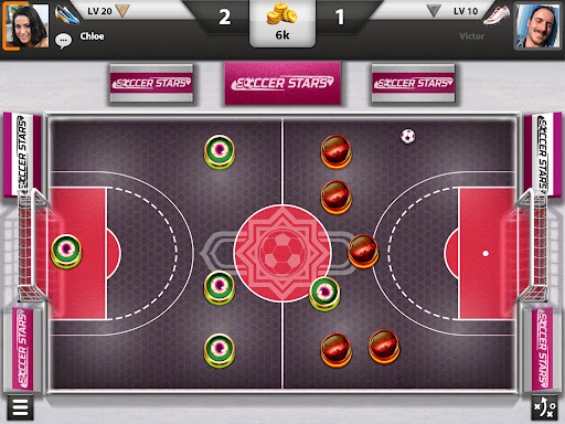 A thrilling soccer match unfolding on a vibrant digital field, capturing the excitement and strategy of Soccer Stars.