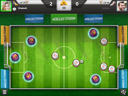 A thrilling soccer match unfolding on a vibrant digital field, capturing the excitement and strategy of Soccer Stars.