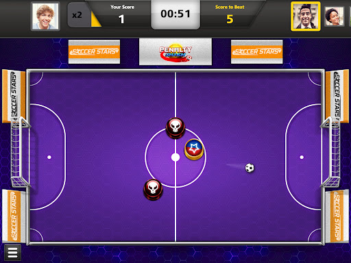 A thrilling soccer match unfolding on a vibrant digital field, capturing the excitement and strategy of Soccer Stars.