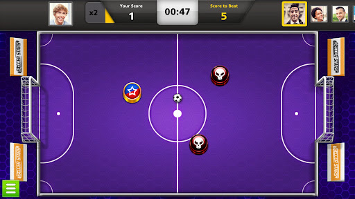 A thrilling soccer match unfolding on a vibrant digital field, capturing the excitement and strategy of Soccer Stars.