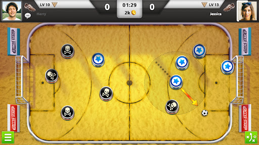A thrilling soccer match unfolding on a vibrant digital field, capturing the excitement and strategy of Soccer Stars.