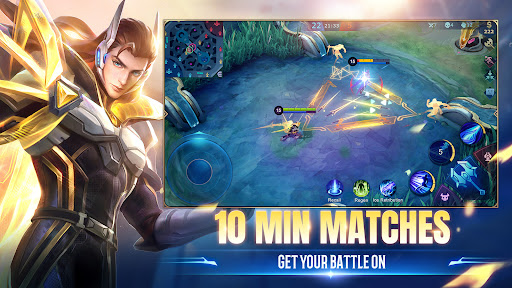 A thrilling battle arena filled with strategic heroes and intense action, encapsulating the excitement of Mobile Legends.