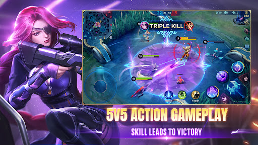 A thrilling battle arena filled with strategic heroes and intense action, encapsulating the excitement of Mobile Legends.