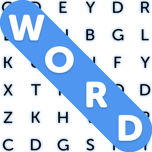 A vibrant and engaging word search puzzle on a mobile screen, evoking a sense of challenge and excitement.