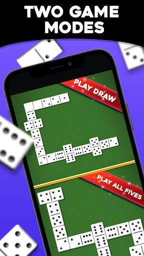 Exciting dominoes game with friends on mobile, capturing the thrill and fun of classic domino play.