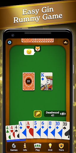 A vibrant card game scene where players immerse in the colorful and engaging world of Gin Rummy Solitaire, experiencing joy and excitement.