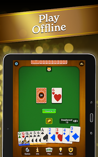 A vibrant card game scene where players immerse in the colorful and engaging world of Gin Rummy Solitaire, experiencing joy and excitement.