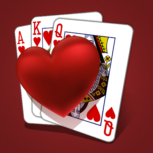 A lively and engaging card game scene with players enjoying the Hearts card game on their devices, fostering strategic thinking and social interaction.