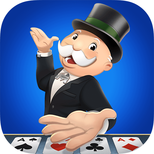 A vibrant and playful image representing the excitement and fusion of Monopoly and Solitaire, evoking feelings of nostalgia and strategic fun.