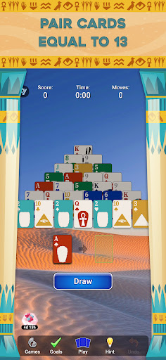 A thrilling journey into the world of Pyramid Solitaire Saga, capturing the excitement and challenge of this free card game.