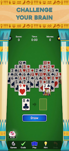 A thrilling journey into the world of Pyramid Solitaire Saga, capturing the excitement and challenge of this free card game.