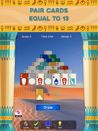 A thrilling journey into the world of Pyramid Solitaire Saga, capturing the excitement and challenge of this free card game.