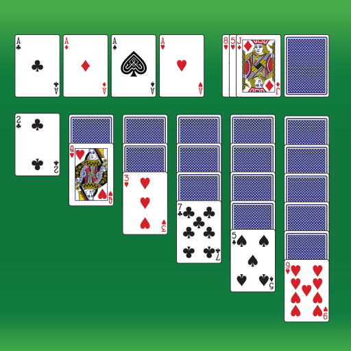 A serene and engaging solitaire card game experience, capturing the joy and challenge of playing cards on a digital platform.