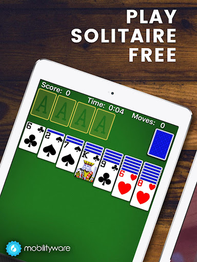 A serene and engaging solitaire card game experience, capturing the joy and challenge of playing cards on a digital platform.